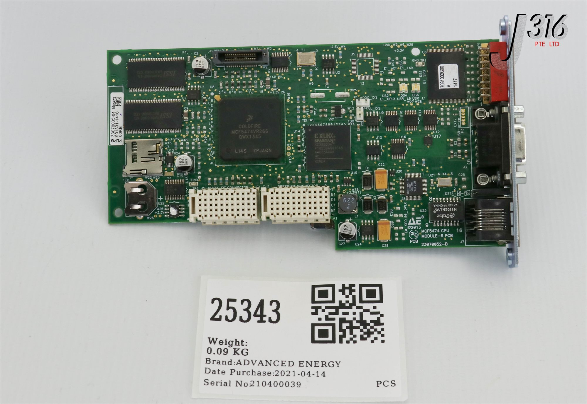 専用1 25343 ADVANCED ENERGY PCB MCF5474 CPU MODULE-6 23070052-B | eBay